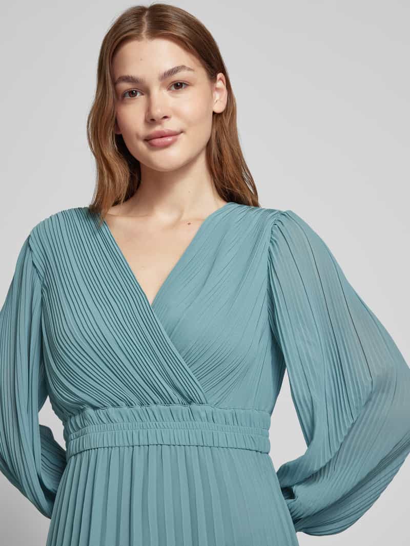 Jake*s Collection Midi-jurk met plissévouwen