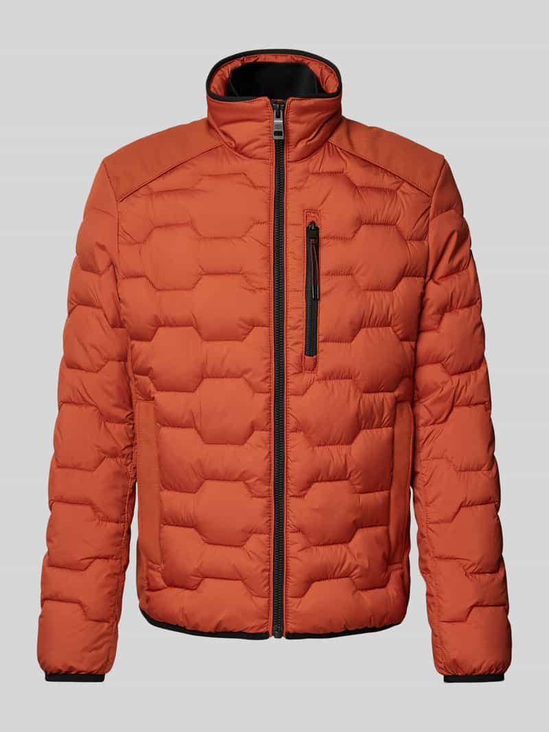 Tom Tailor Regular fit gewatteerd jack met opstaande kraag