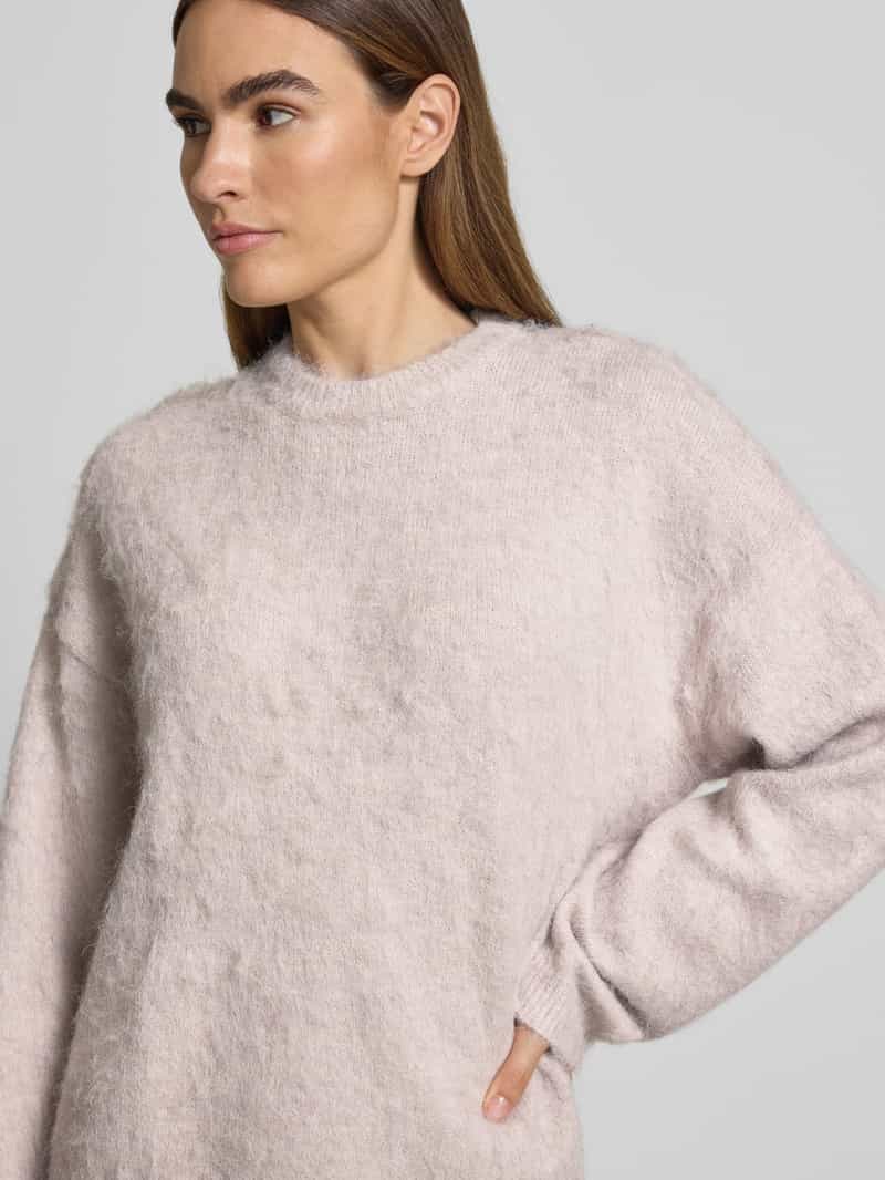 Jake*s Collection Relaxed fit gebreide pullover met wol