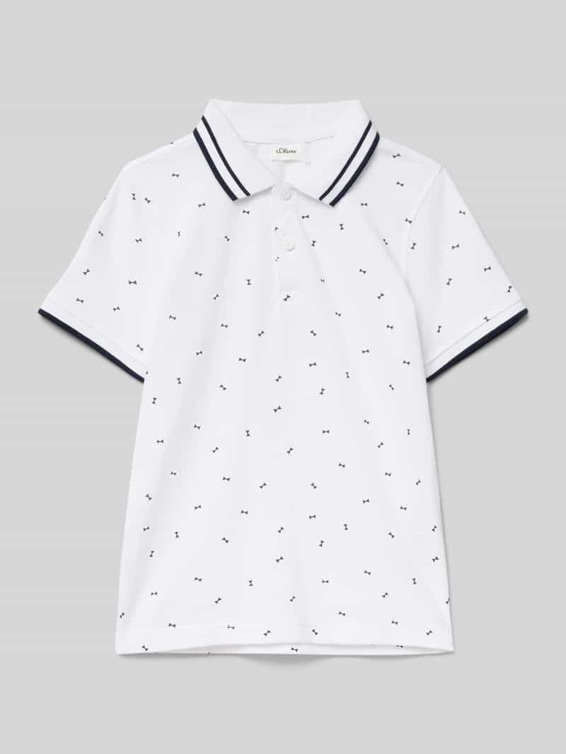 s.Oliver RED LABEL Regular fit poloshirt van puur katoen met contrastdetails