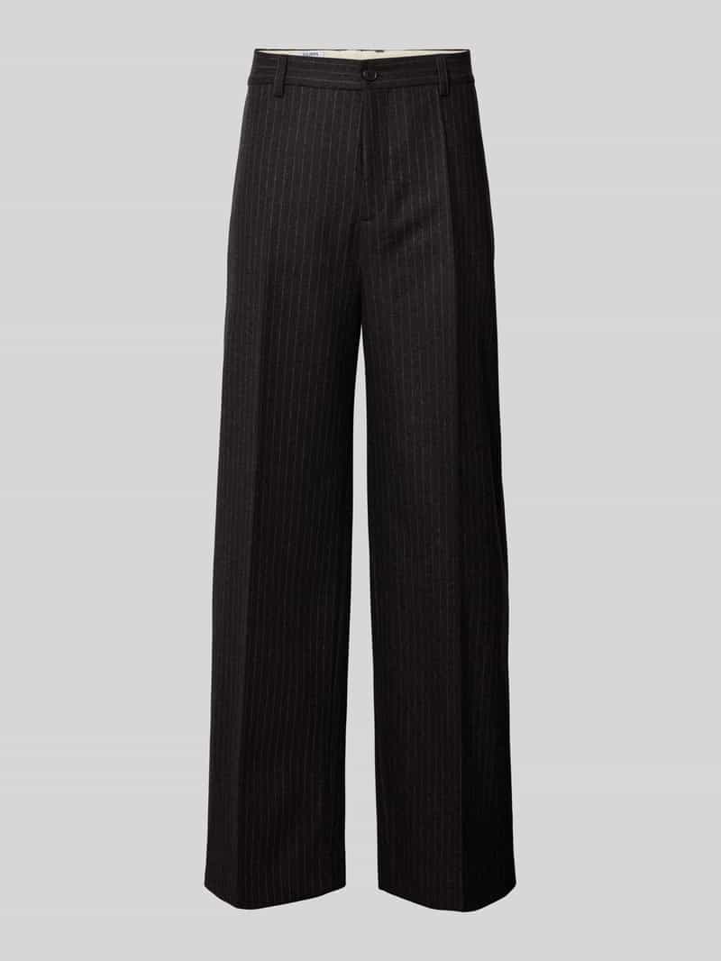 Filippa K High waist bandplooibroek van wol met persplooien