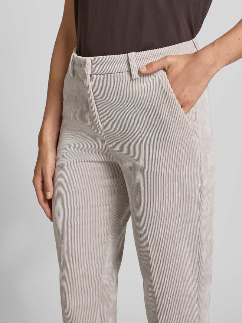CAMBIO Corduroy broek met persplooien model 'KRYSTAL'