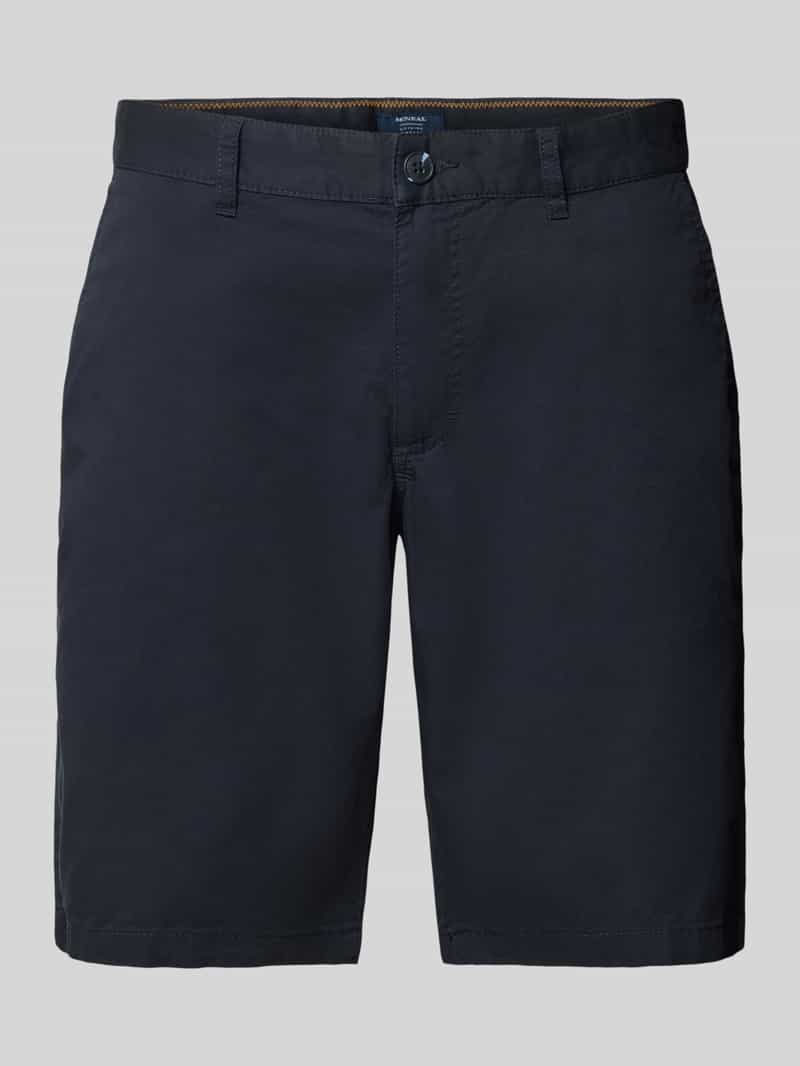 Slim fit bermuda met steekzakken