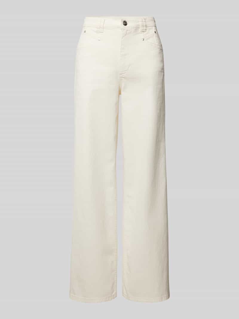 Oui Wide leg jeans met steekzakken