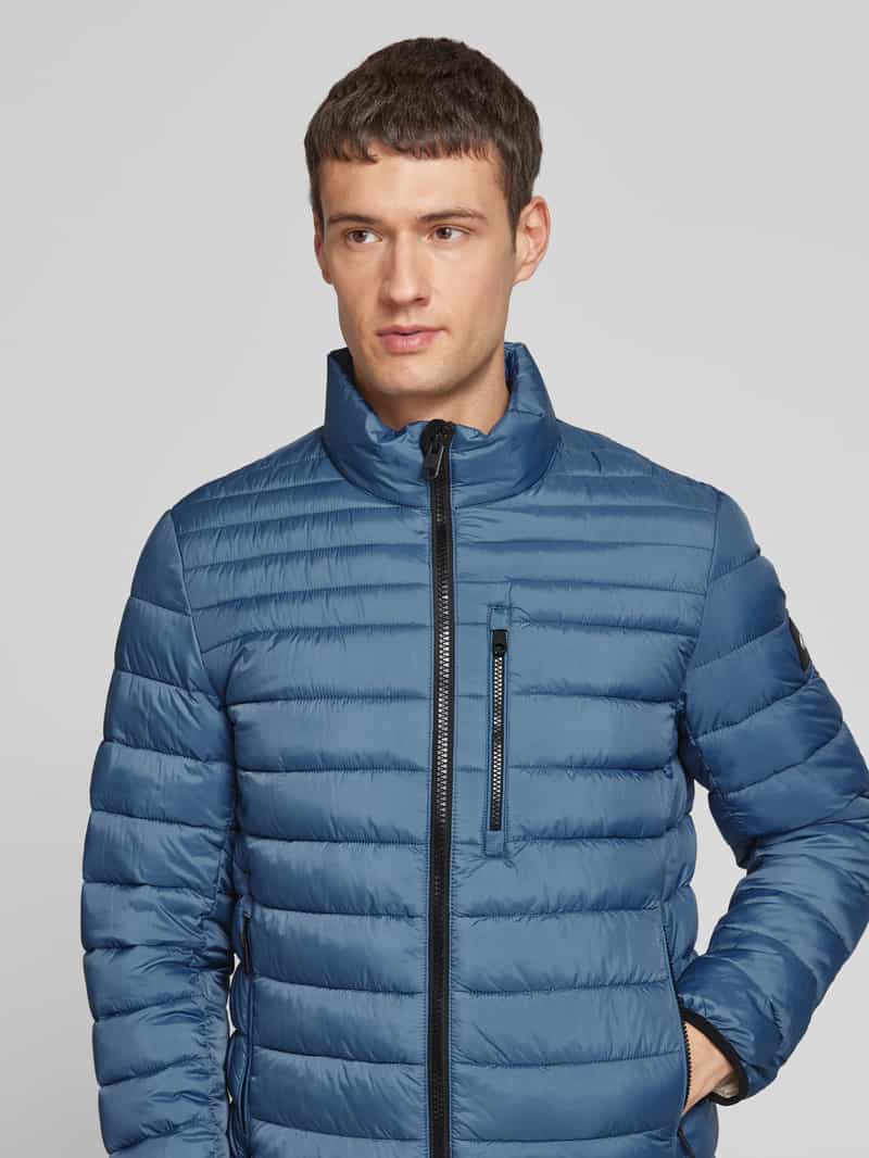 Tom Tailor Regular fit gewatteerd jack met waterafstotende functie