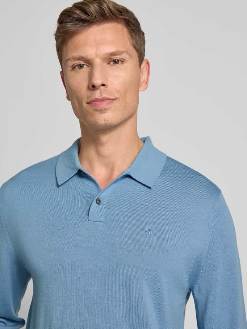 CK Calvin Klein Gebreide pullover met polokraag