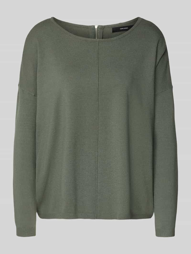 Vero Moda Trui met ronde hals VMBREEZE AURA LS ZIPPER BLOUSE NOOS