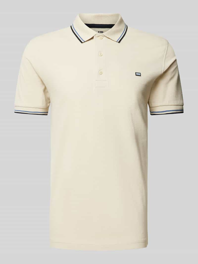 Christian Berg Men Poloshirt met labeldetail