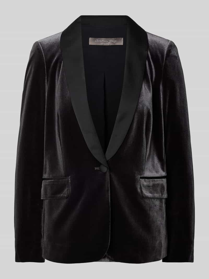 Christian Berg Woman Selection Blazer van fluweel met klepzakken