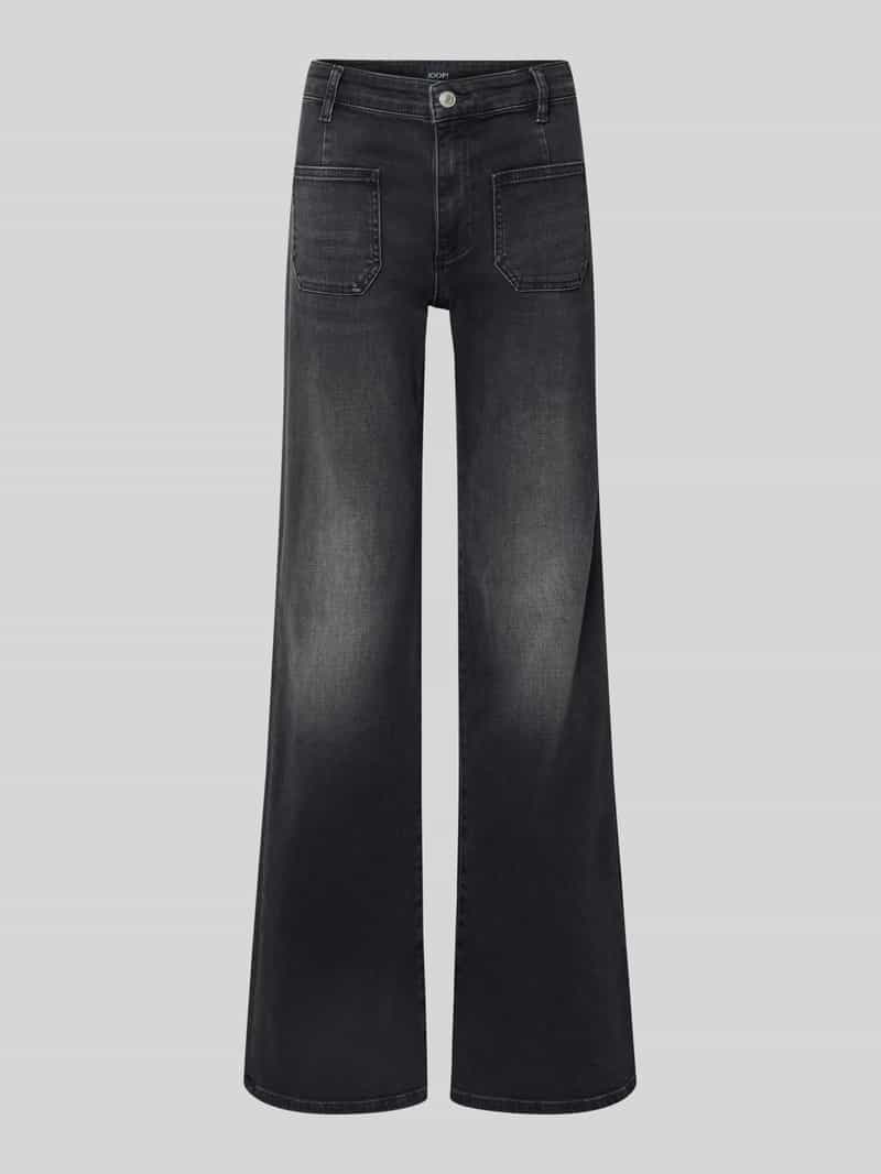 Joop! Flared jeans met opgestikte steekzakken
