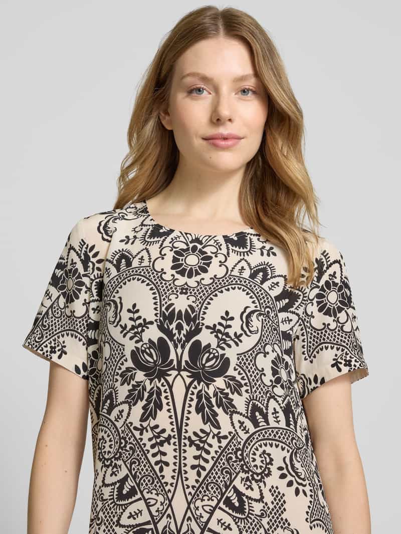 Weekend Max Mara Zijden jurk met ronde hals model 'VELA'