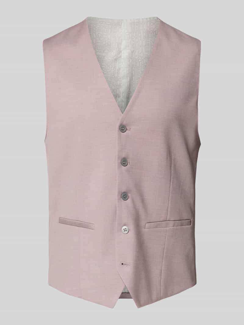 HECHTER PARIS Regular fit gilet met paspelzakken