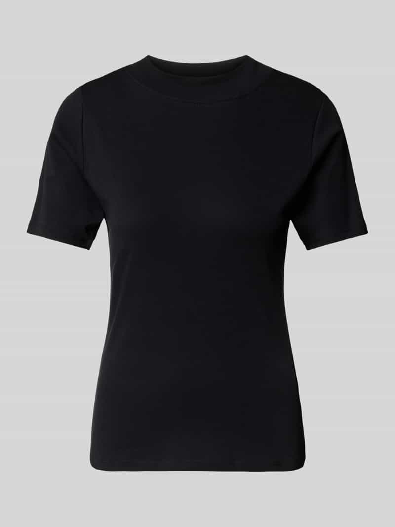 Christian Berg Woman T-shirt met geribde opstaande kraag