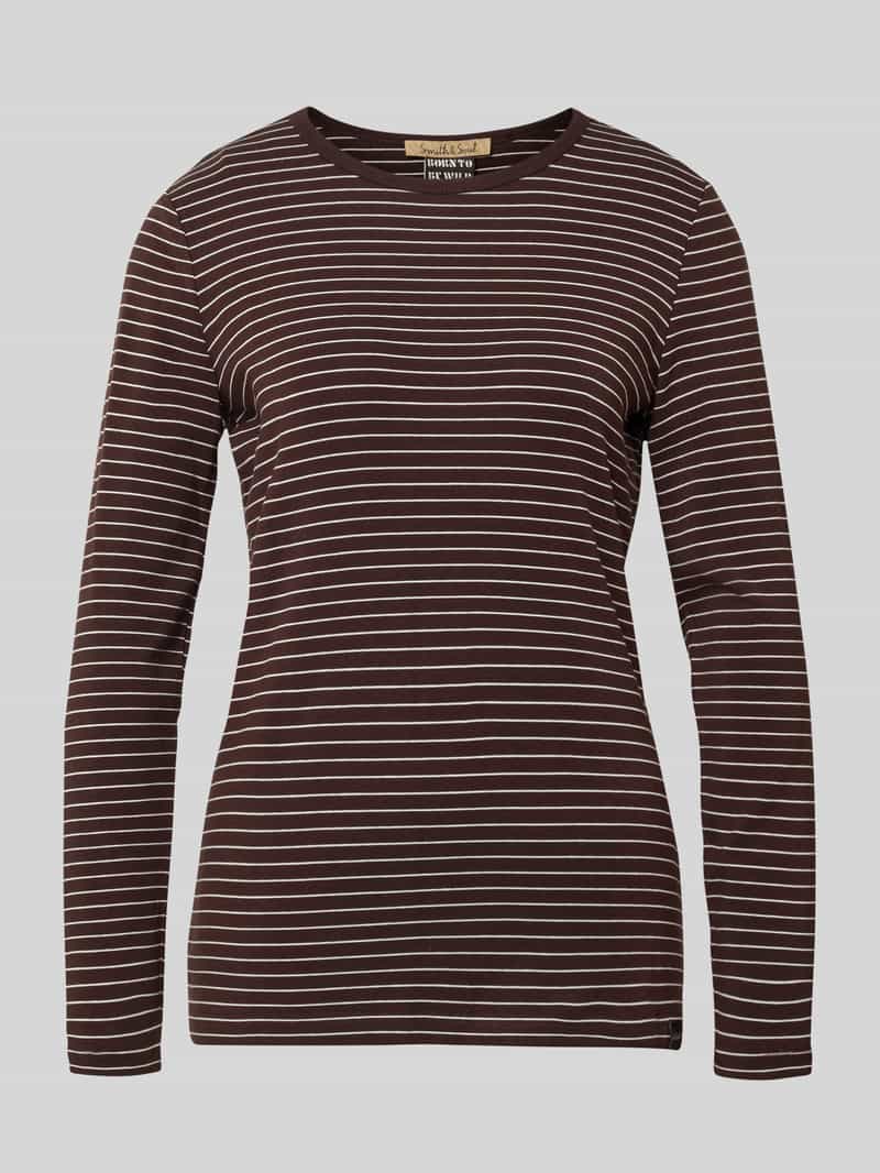 Smith and Soul slim fit shirt met lange mouwen van katoenmix met viscose