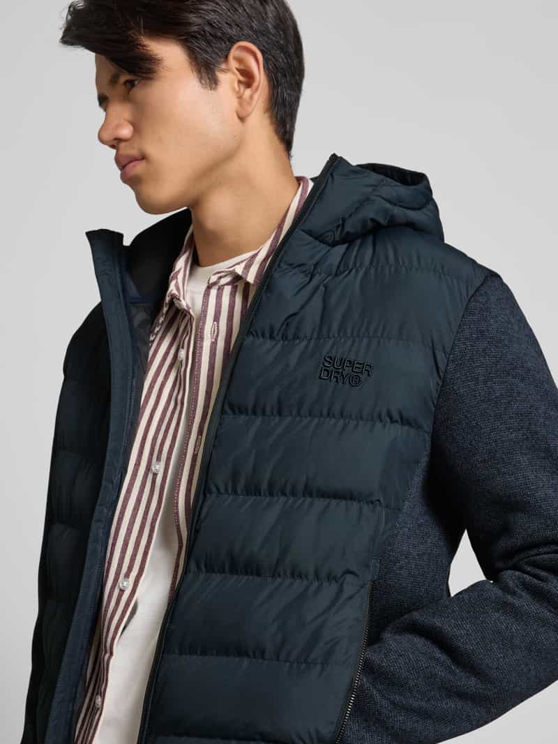Superdry Gewatteerd jack met capuchon en ritszakken