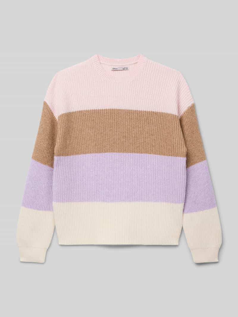 KIDS ONLY Gebreide trui KOGSANDY L/S STRIPE PULLOVER