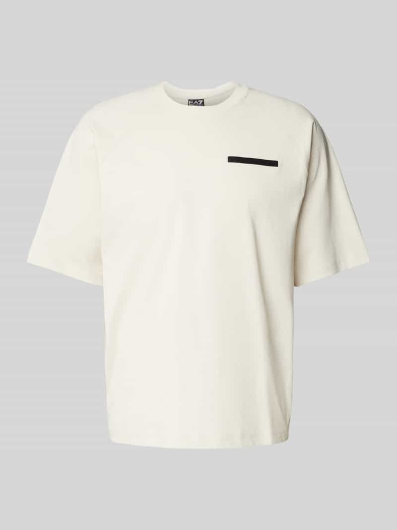 EA7 Emporio Armani T-shirt met labeldetail