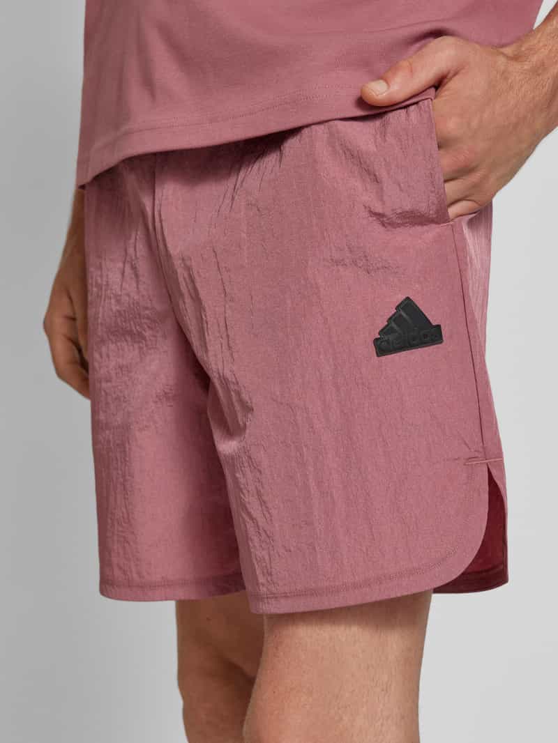 ADIDAS SPORTSWEAR Regular fit korte broek met labeldetail
