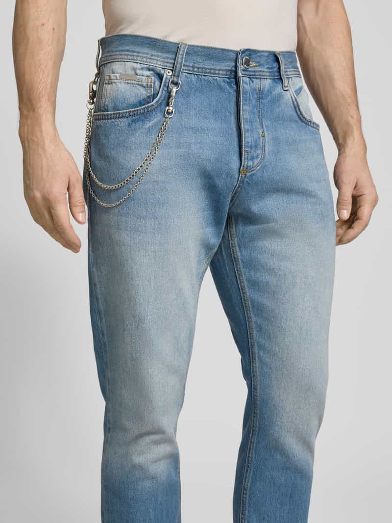 Antony Morato Korte slim fit jeans met kettingdetail