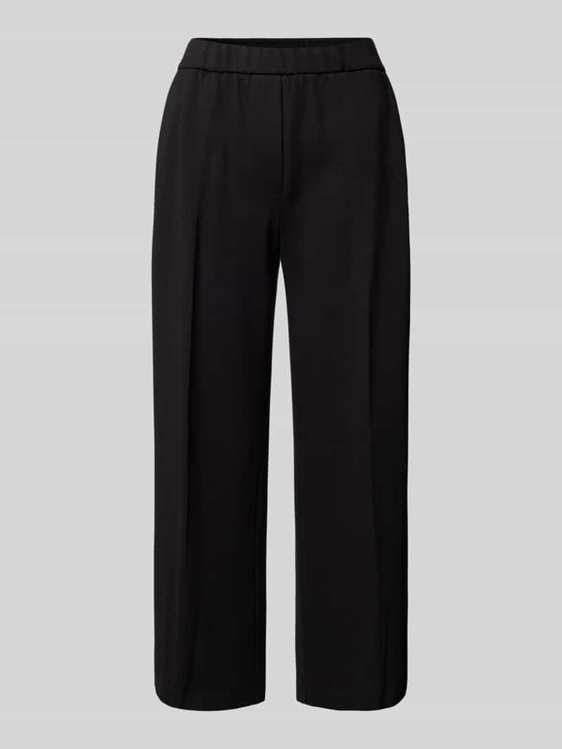 s.Oliver BLACK LABEL High rise culotte van interlock-jersey met elastische inzet