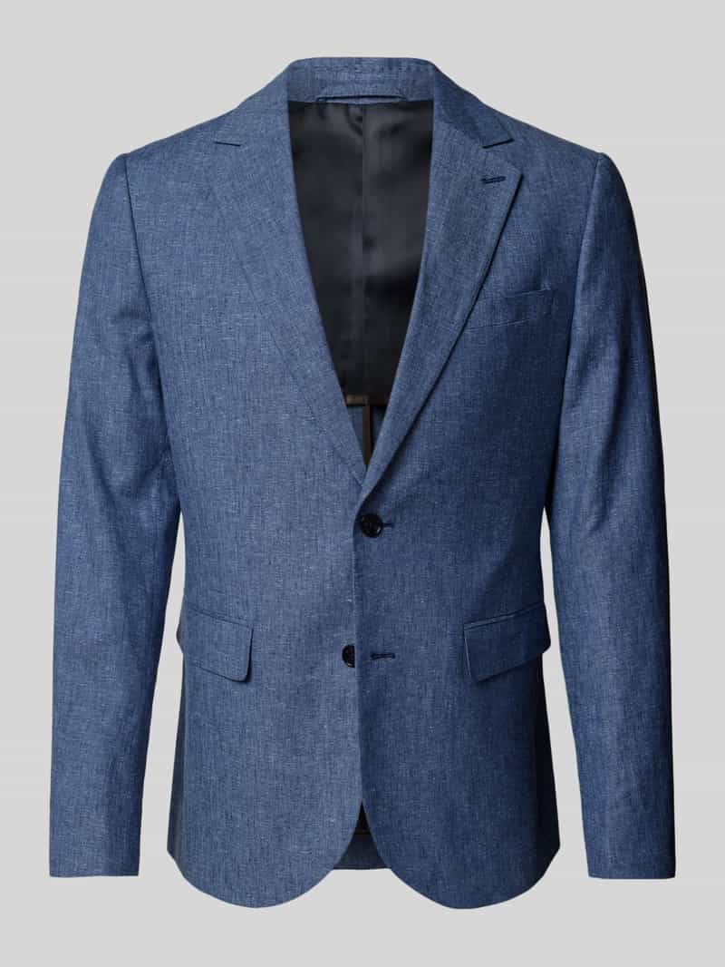 Matinique Slim fit 2-knoops colbert van linnenmix model 'George'