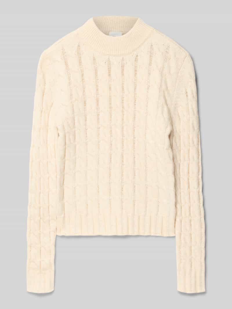s.Oliver RED LABEL Regular fit gebreide pullover met kabelpatroon