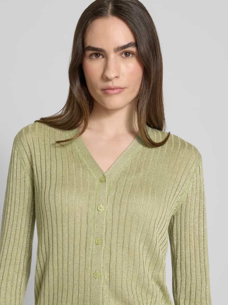 Lauren Ralph Lauren Linnen cardigan met V-hals model 'DENZEL'