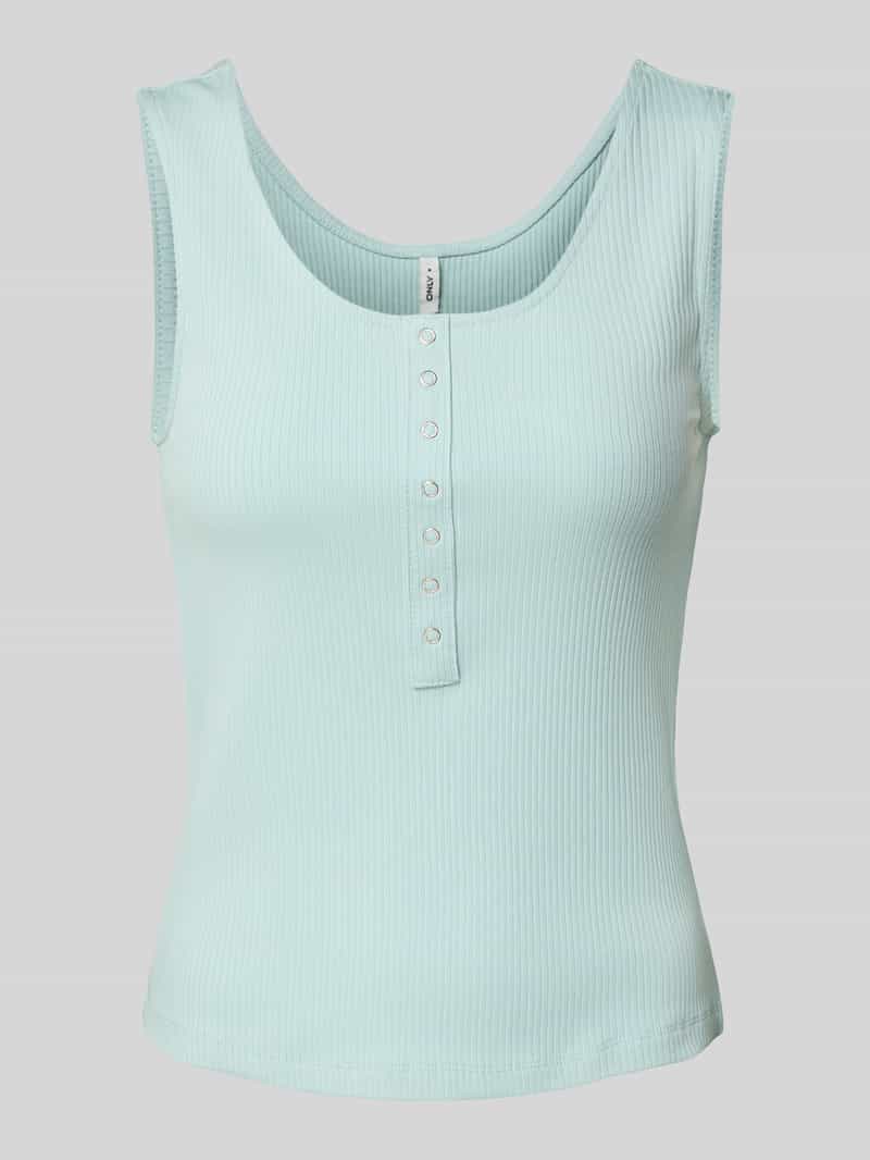 Only Slim fit tanktop van katoenmix model 'SIMPLE'