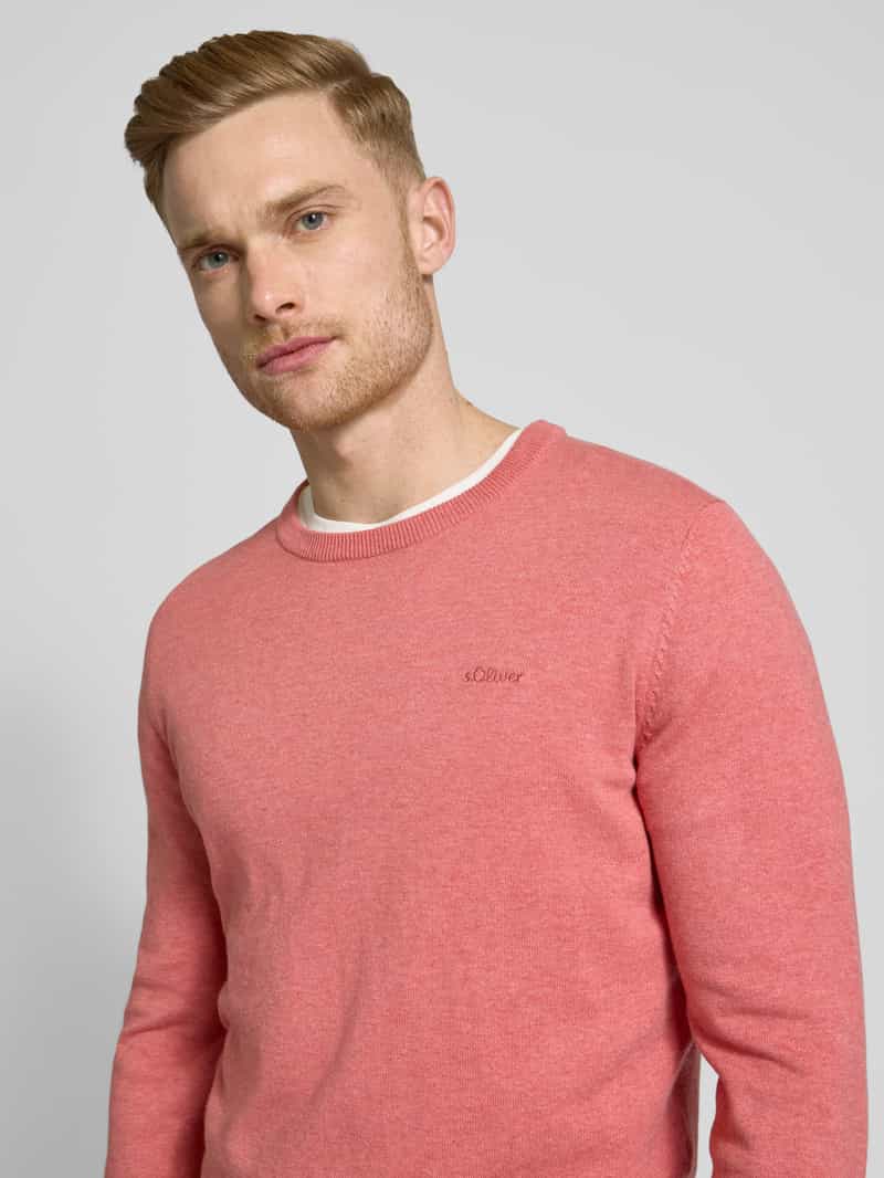 s.Oliver RED LABEL Regular fit gebreide pullover van zuiver katoen