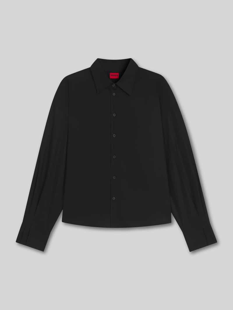 HUGO Boxy fit overhemdblouse van puur katoen model 'ELMA'