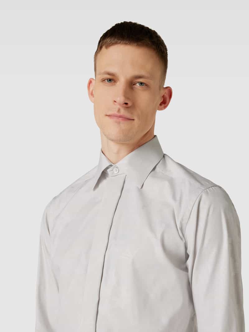 Eton Slim fit smokingoverhemd van hoogwaardig katoen model 'FLORAL JACQUARD'