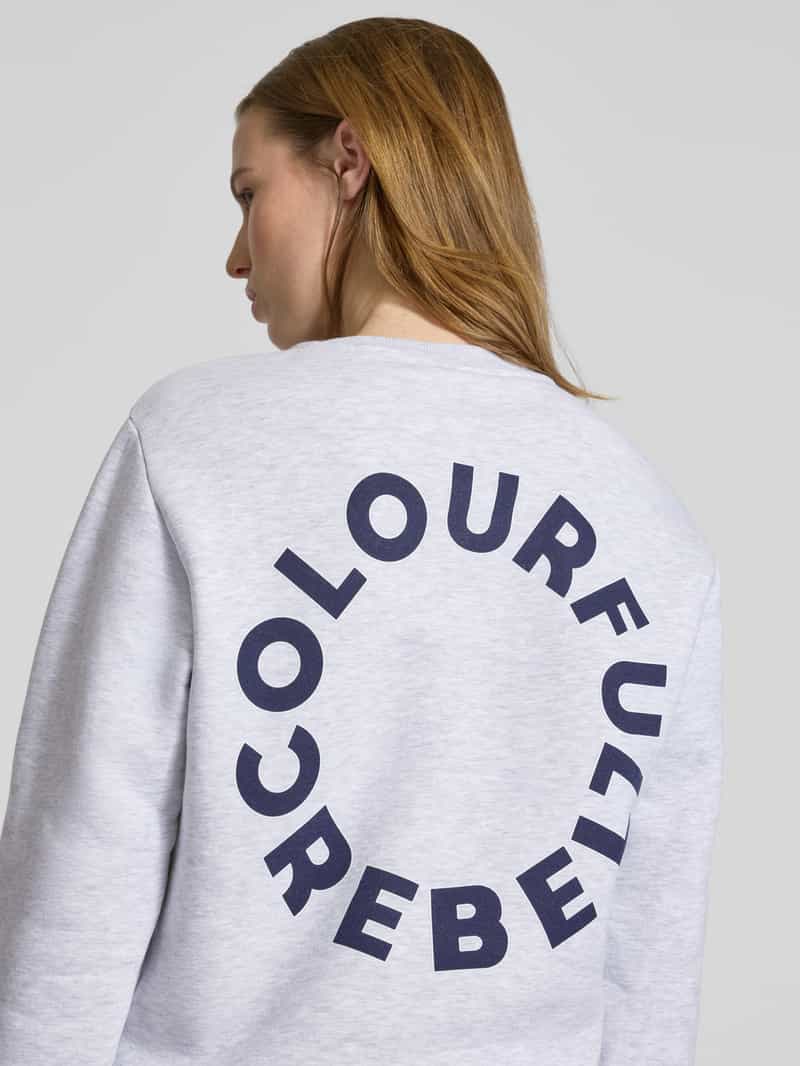 Colourful Rebel Relaxed fit sweatshirt met ronde hals