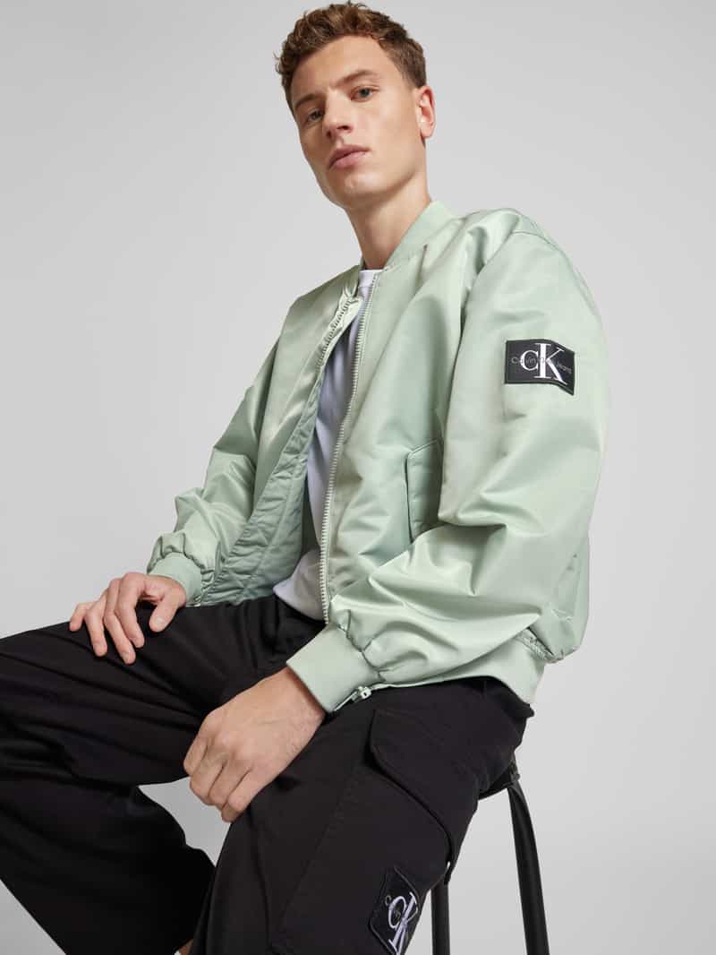 Calvin Klein Jeans Bomberjack met labelstitching