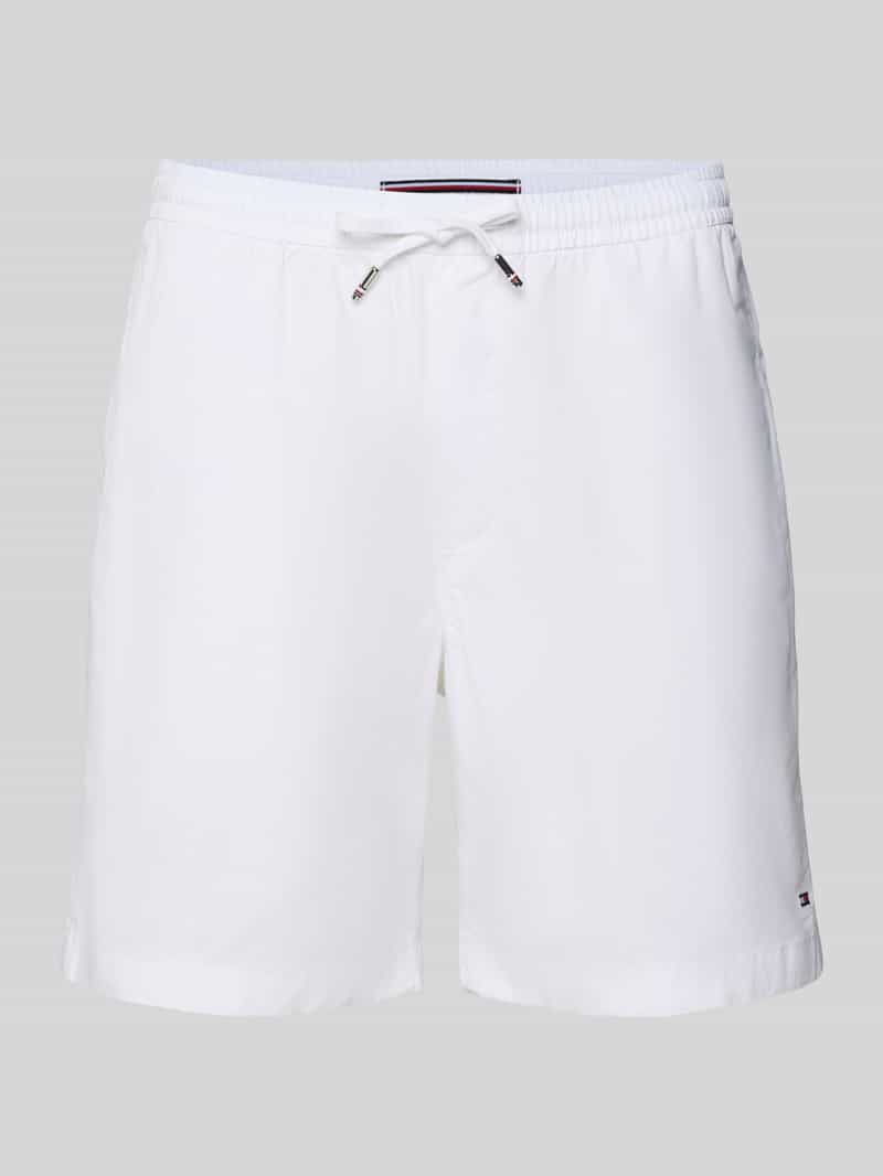 Tommy Hilfiger Regular fit korte broek van een mix van katoen en elastaan