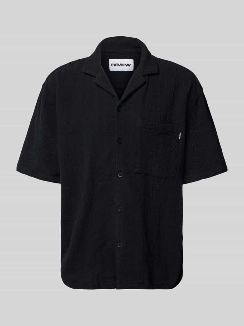Relaxed fit vrijetijdsoverhemd met 1/2-mouwen