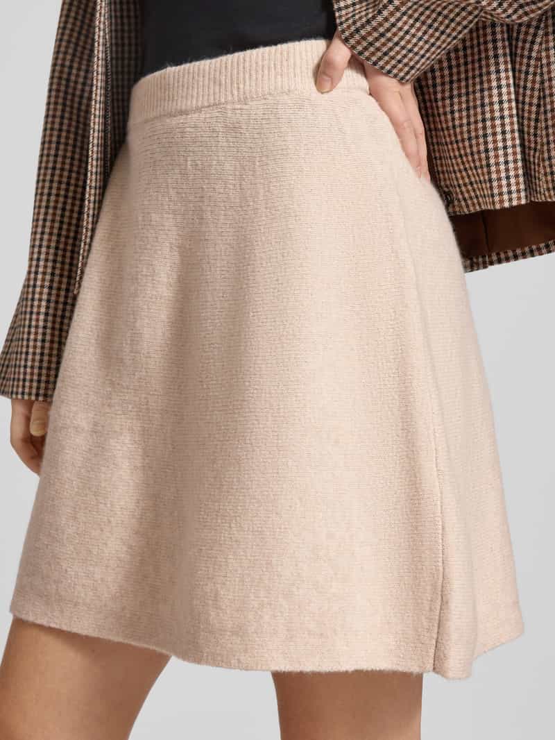 Pieces Nauwsluitende minirok met wol model 'MALOU'