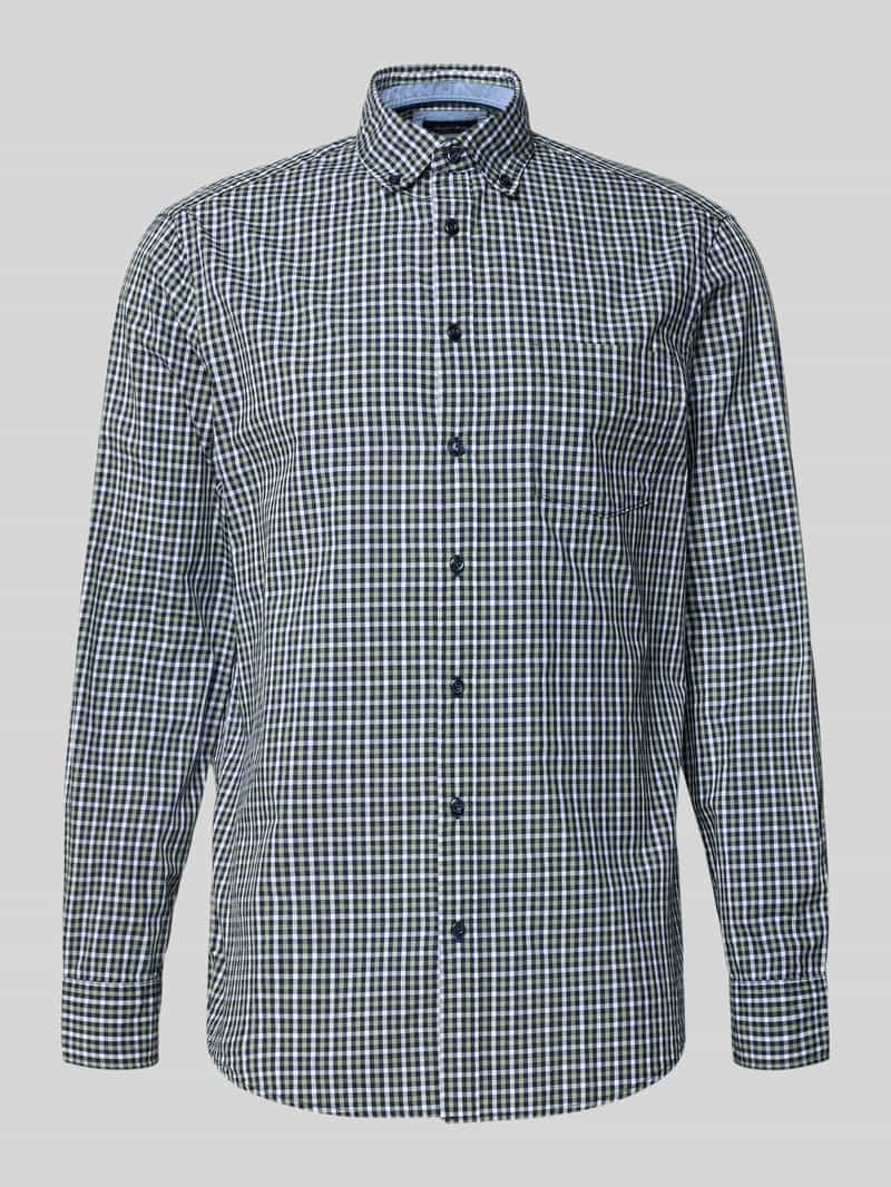 Christian Berg Men Vrijetijdsoverhemd met knoopsluiting