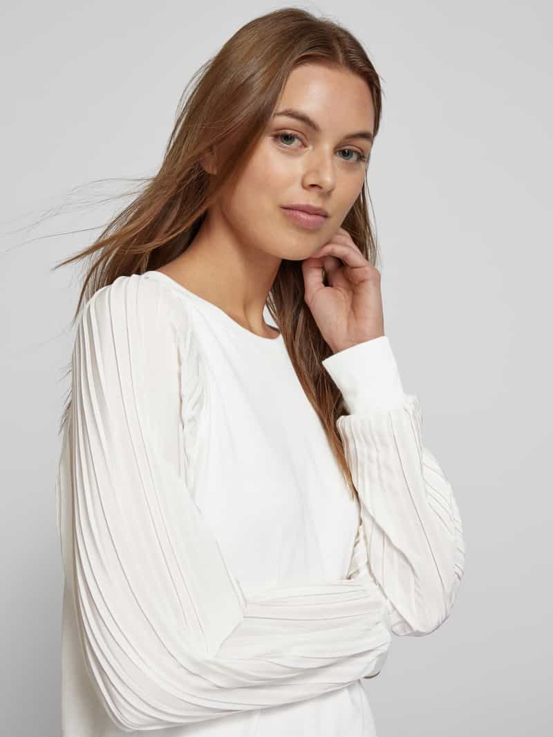 Marc Cain Shirt met lange mouwen en structuurmotief