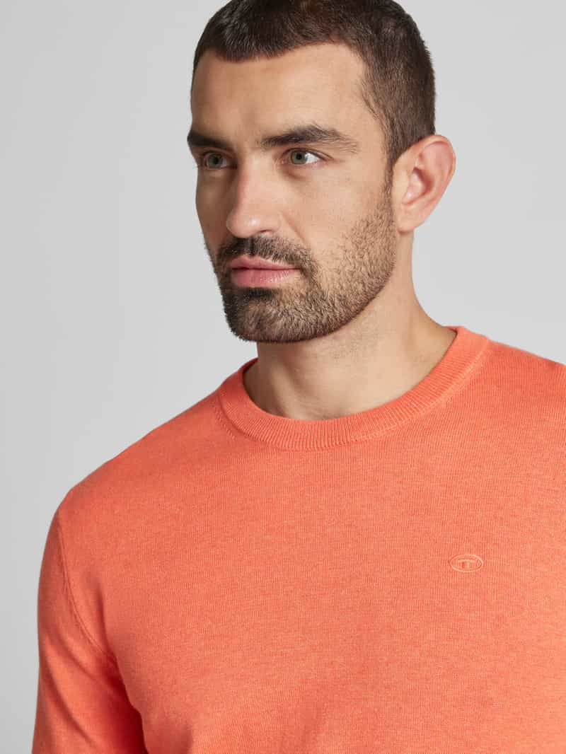 Tom Tailor Regular fit gebreide pullover van zuiver katoen
