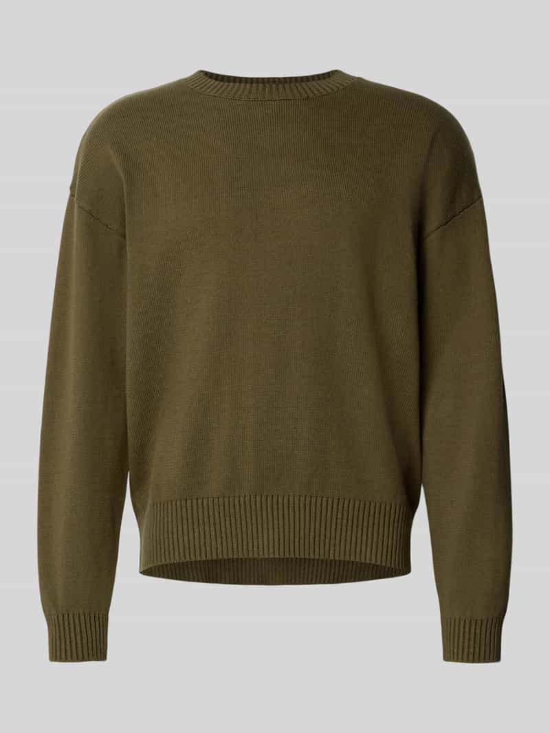 WOODBIRD Oversized gebreide pullover met ribboorden model 'Kurt'