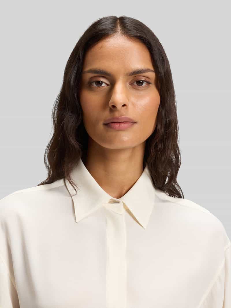 Boss Relaxed fit blouse van pure zijde model 'BINALIA'