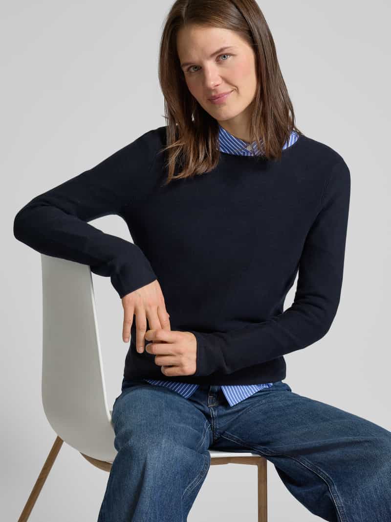 Marc O'Polo Regular fit gebreide pullover van zachte katoen