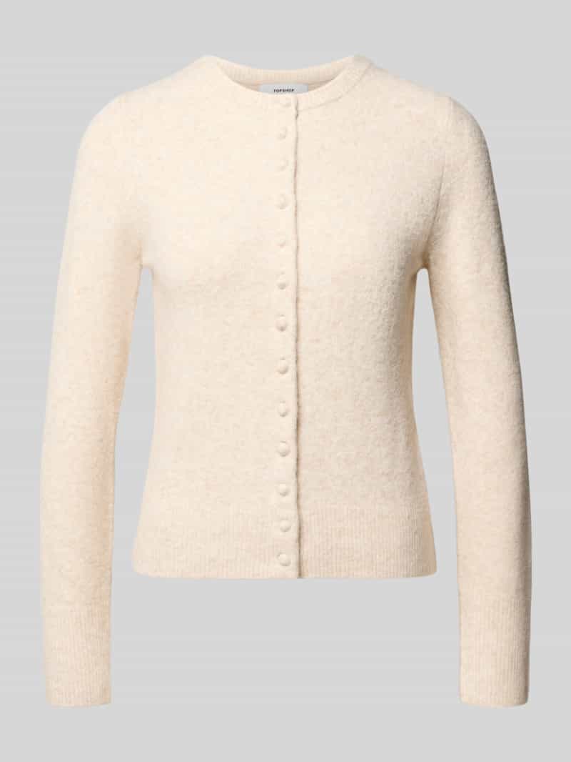 Slim fit gebreid jack met wol model 'Sia'