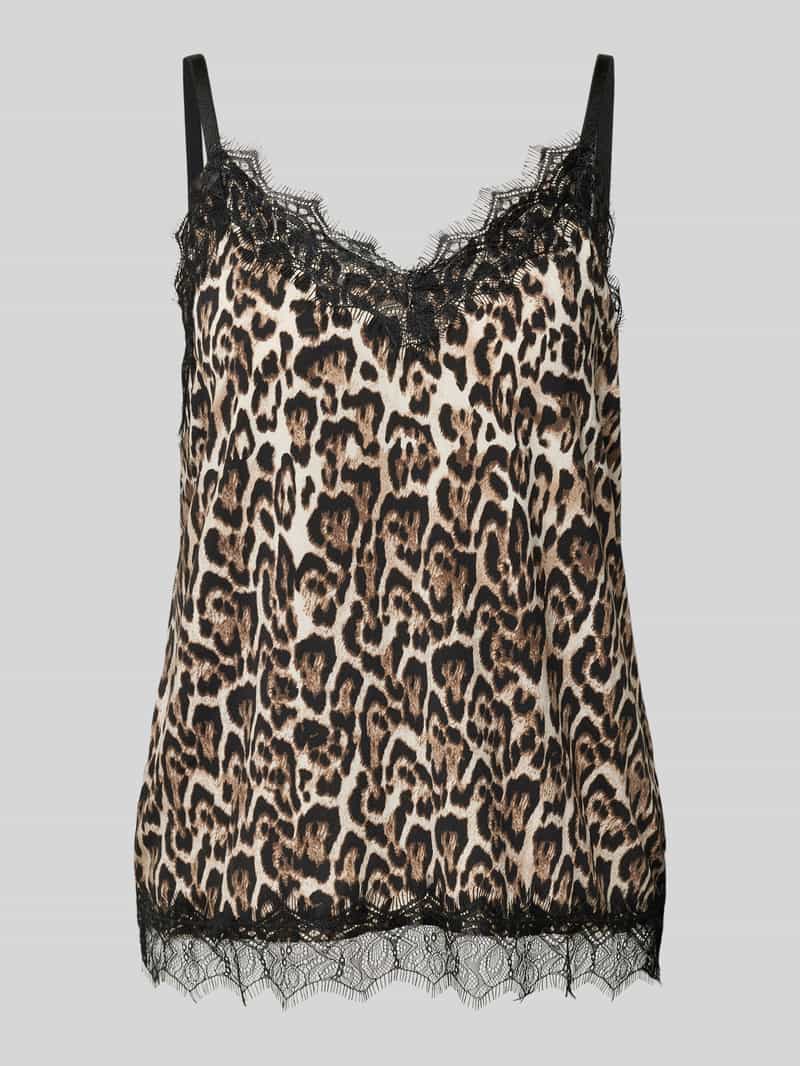 FREE QUENT Top met bandjes en kant model 'BICCO'