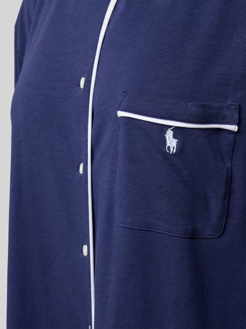 Polo Ralph Lauren Nachthemd met logostitching en borstzak
