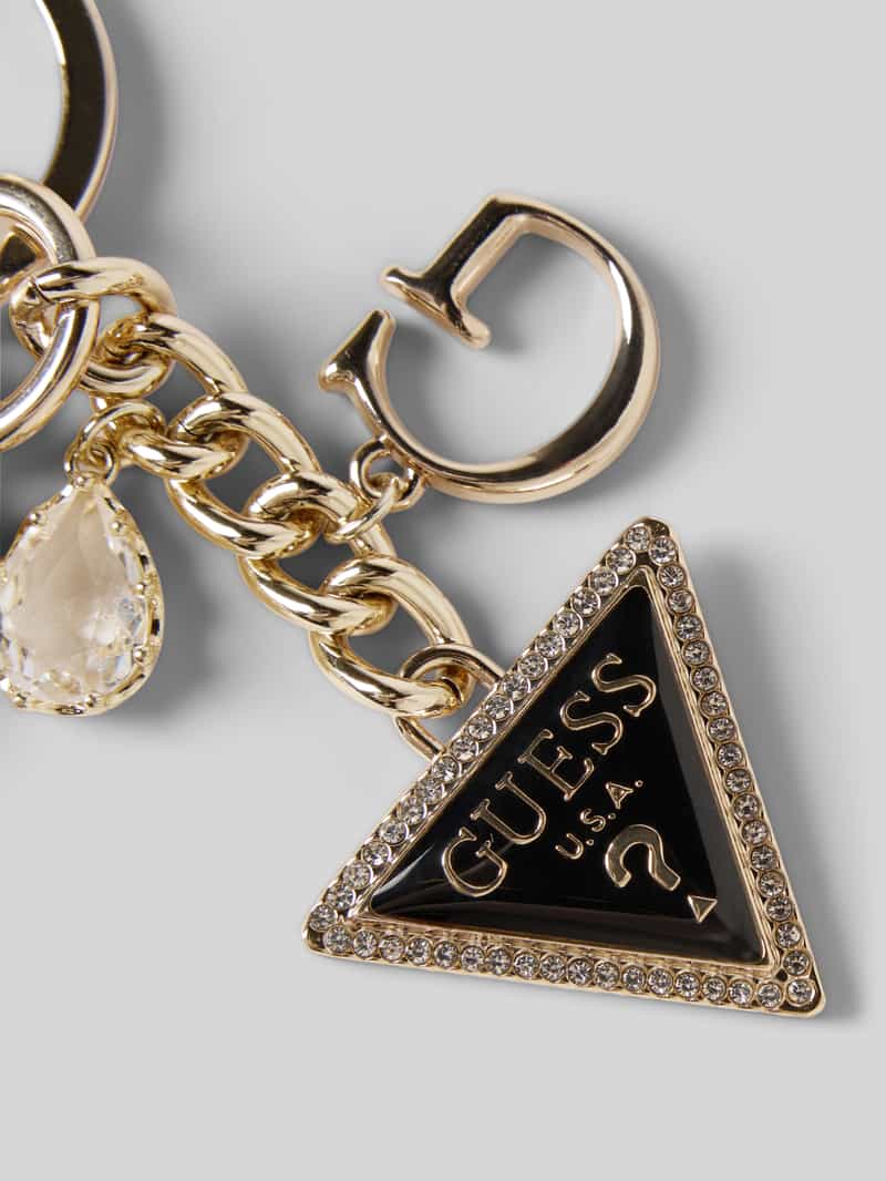 Guess Sleutelhanger met labeldetails