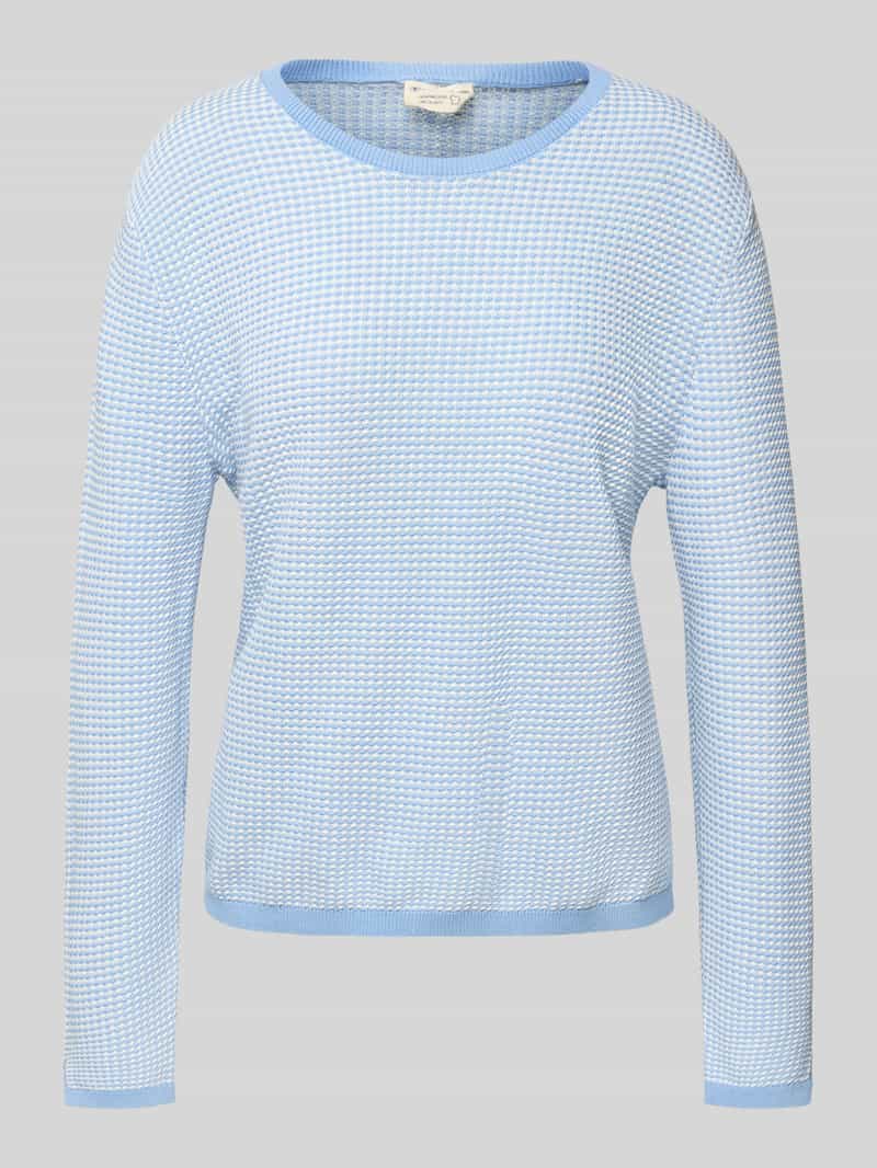 Tom Tailor Regular fit gebreide pullover van zuiver katoen