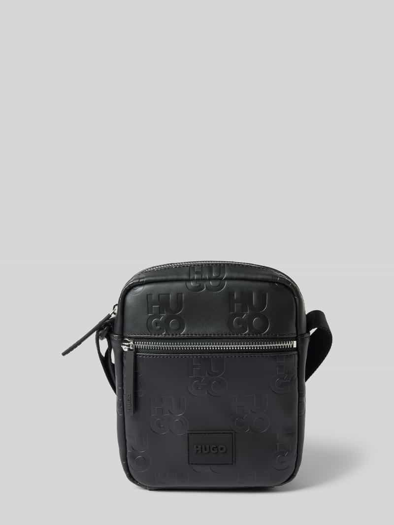 HUGO Crossbodytas met all-over logo, model 'ETHON'