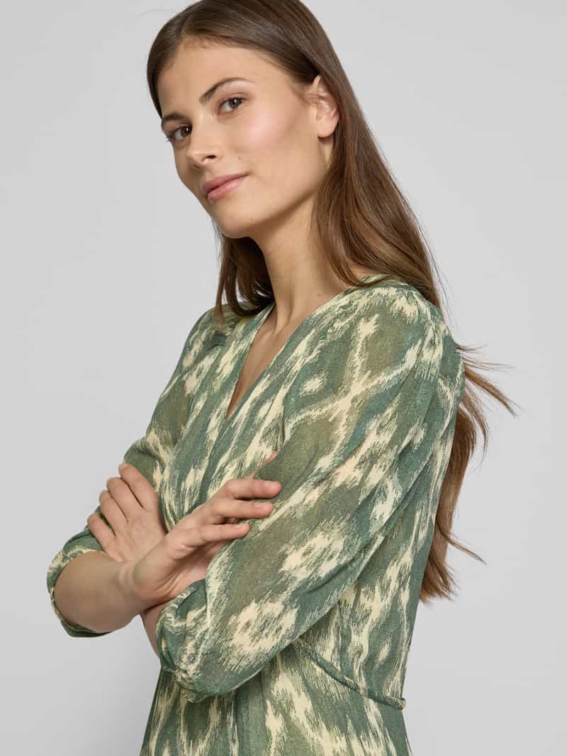 Bash Midi-jurk met V-hals model 'MATSA'