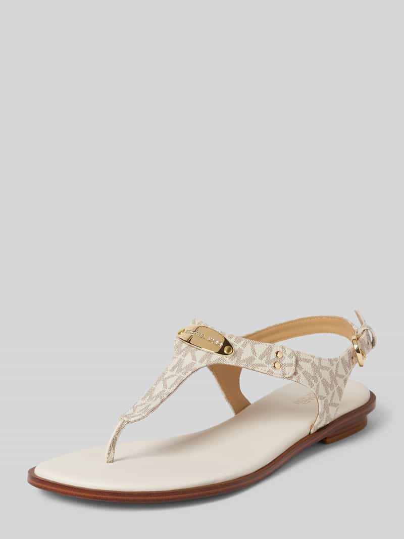 MICHAEL Michael Kors Sandalen met labelapplicatie, model 'PLATE THONG'